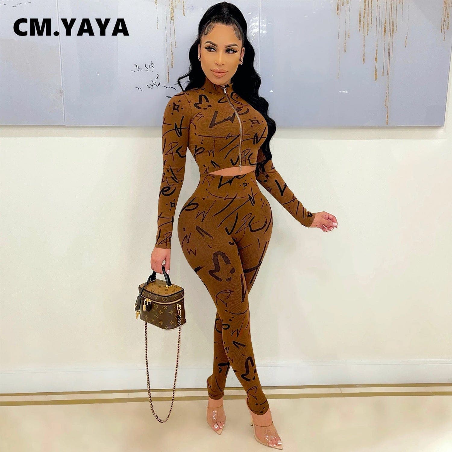 Nik & Nakks Women's Tracksuit Women's 2 Piece Outfits Sexy Longsleeve Tracksuit