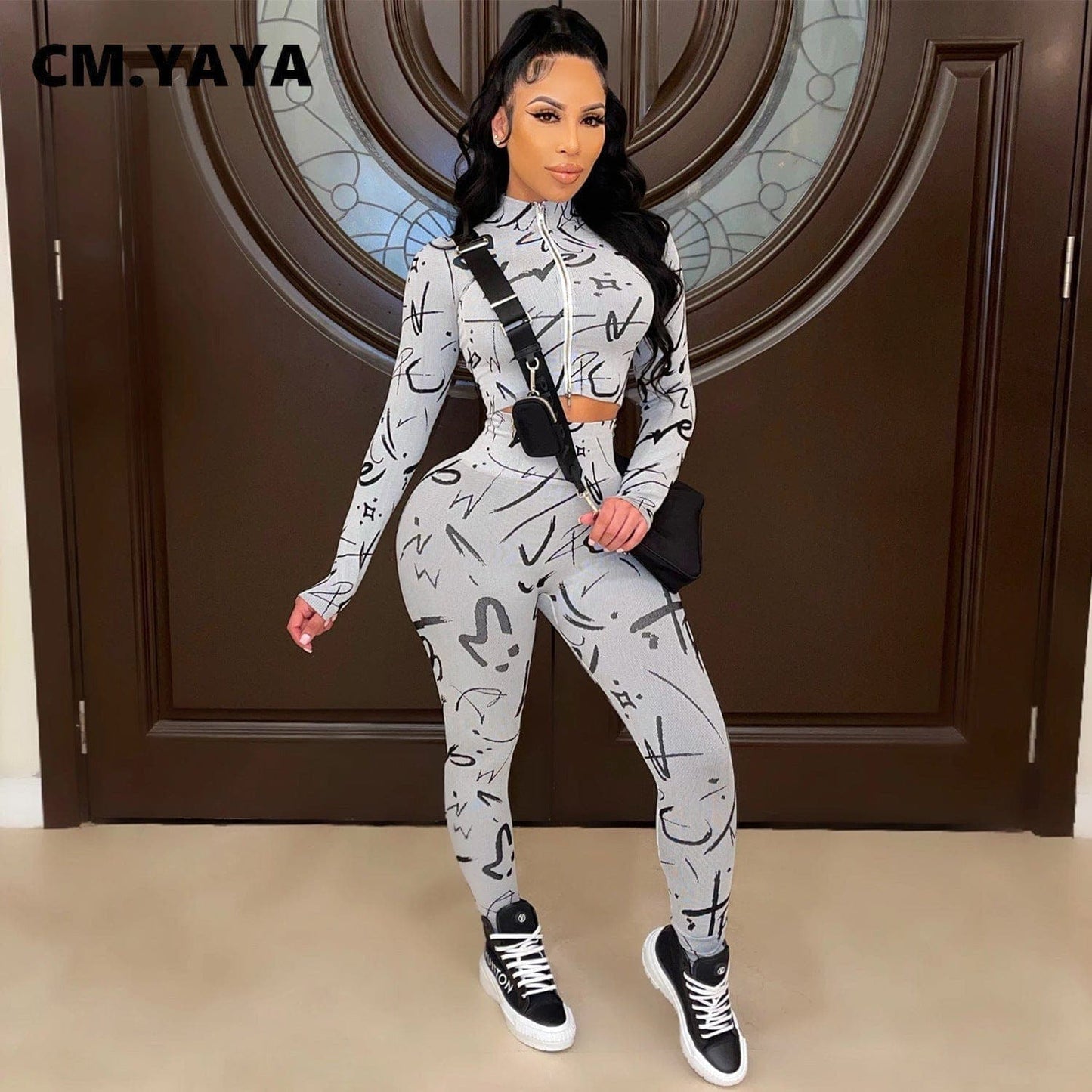 Nik & Nakks Women's Tracksuit Women's 2 Piece Outfits Sexy Longsleeve Tracksuit