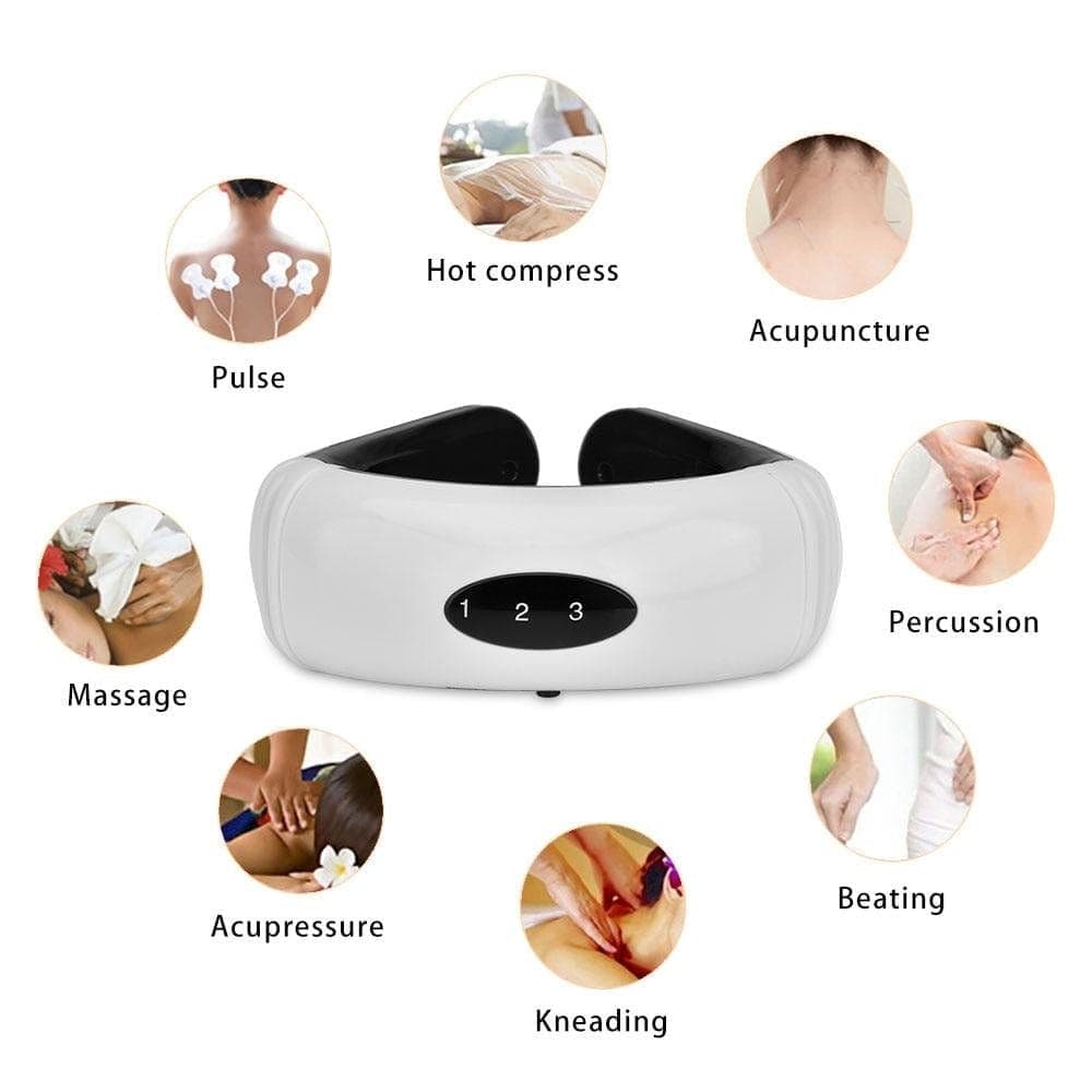 Electric Pulse Magnetic Therapy Neck Massager.