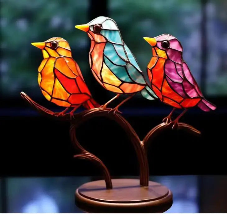 Nik & Nakks 3 birds (same direction) / Metal (flat bird) real shot see details Bird Series Alloy Home Decor Figurines Bird Series Alloy Home Decor Figurines