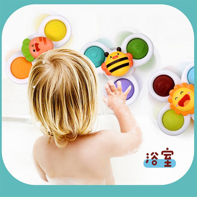 3Pcs Baby Spin Top Bath Toys