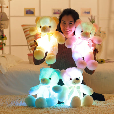 Colorful Glowing Light Up LED Teddy Bear 50cm Stuffed Animal Plush Toy