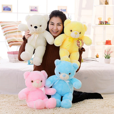 Colorful Glowing Light Up LED Teddy Bear 50cm Stuffed Animal Plush Toy