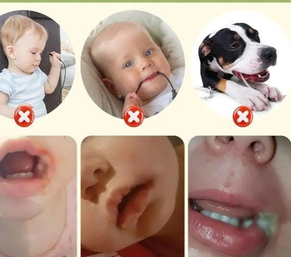 Nik & Nakks 8 Pack Baby Proof Cord Cover Electrical Safety Prevent Babies from Biting Charging Cable Ends Baby Proof Cord Cover Electrical Safety Prevent Babies from Biting Charging Cable Ends