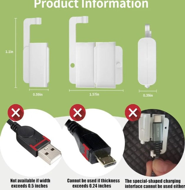 Nik & Nakks 8 Pack Baby Proof Cord Cover Electrical Safety Prevent Babies from Biting Charging Cable Ends Baby Proof Cord Cover Electrical Safety Prevent Babies from Biting Charging Cable Ends