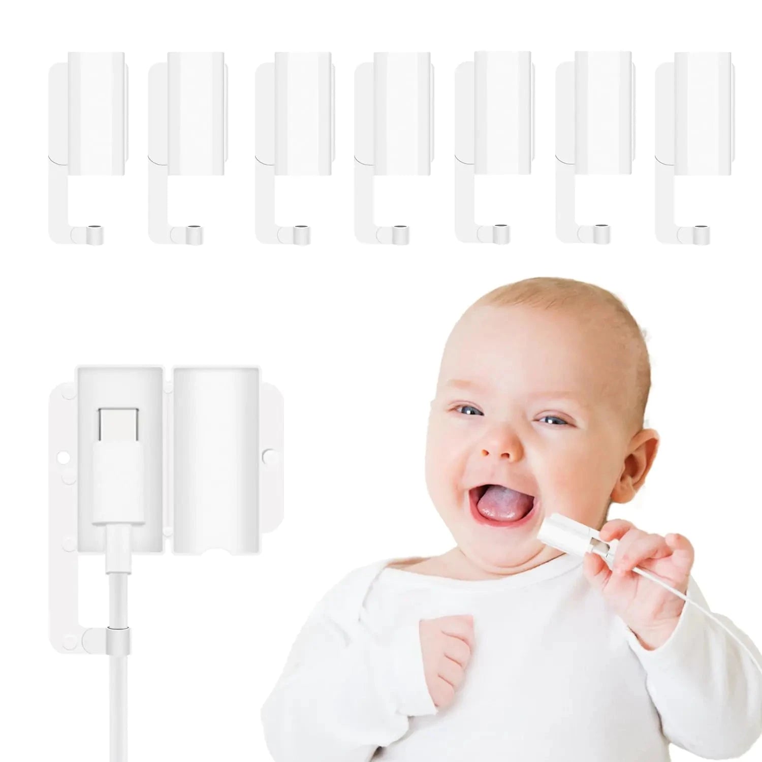 Baby Proof Cord Cover Electrical Safety Prevent Babies from Biting Charging Cable Ends