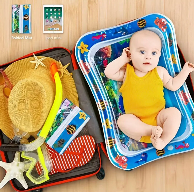 Baby Water Play Mat| Inflatable Tummy Time Water Play Mat For Infants