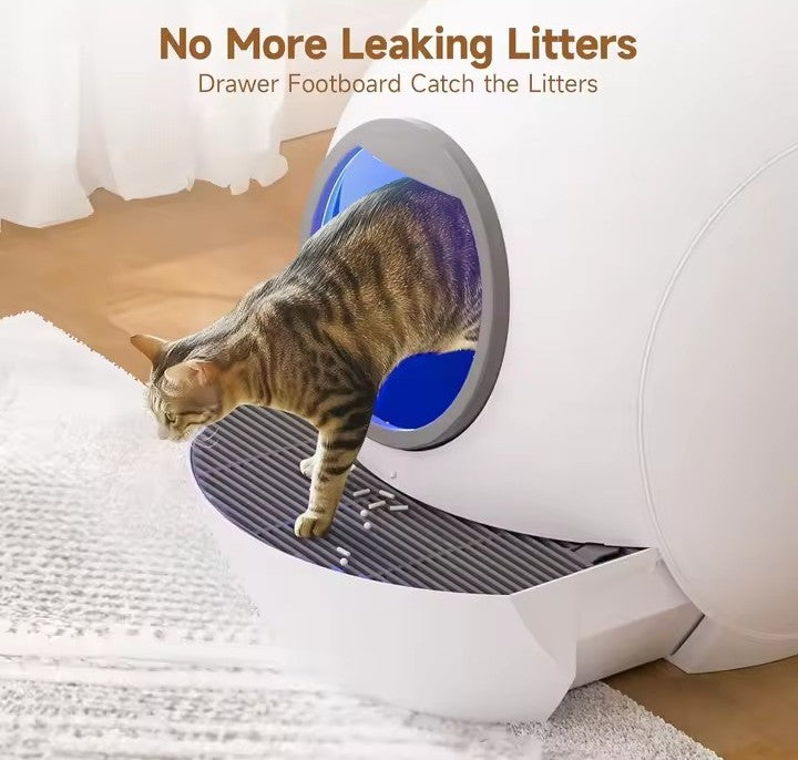 Nik & Nakks A-White Self-Cleaning Litter Box SMARTELF Automatic Cat Litter Box Self-Cleaning Litter Box SMARTELF Automatic Cat Litter Box
