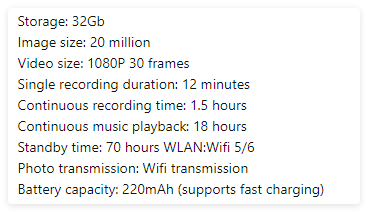 Nik & Nakks AI Camera Smart Glasses AI Camera Smart Glasses