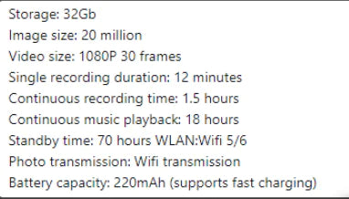 Nik & Nakks AI Camera Smart Glasses AI Camera Smart Glasses