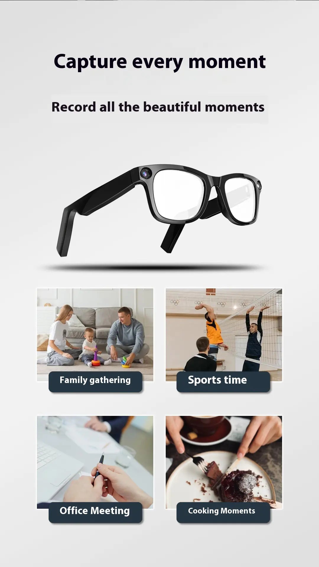 Nik & Nakks AI Camera Smart Glasses AI Camera Smart Glasses