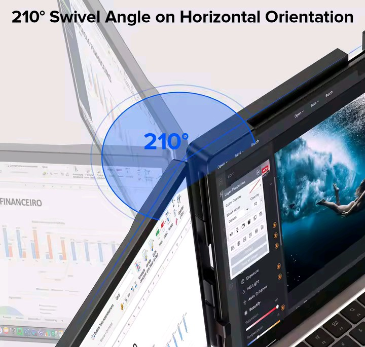 Nik & Nakks As Shown 14-inch Dual-Screen Monitor 14-inch Dual-Screen Monitor