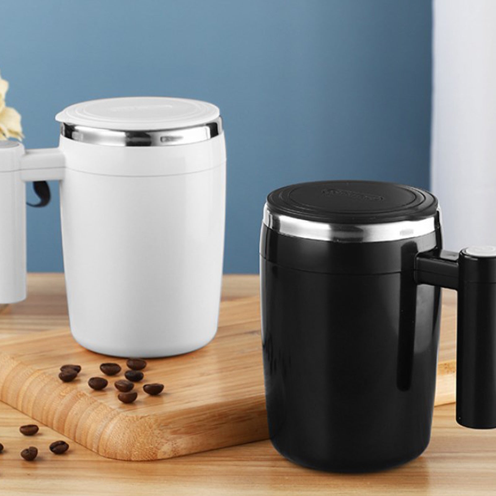 Automatic Quick Mixing Coffee Cup 2pc Self Stirring Mug