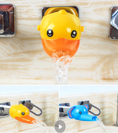 Baby Cartoon Lengthen Faucet Extender Anti-splash Head Sink Faucet