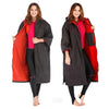 BK RD / L Warm Microfiber Swim Parka | Large Hooded Changing Robe