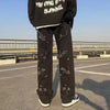 Black 3 / 2XL(175-182cm) Streetwear Embroidery Baggy Jeans