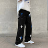 Black 4 / S(165-168cm 45kg) Streetwear Embroidery Baggy Jeans