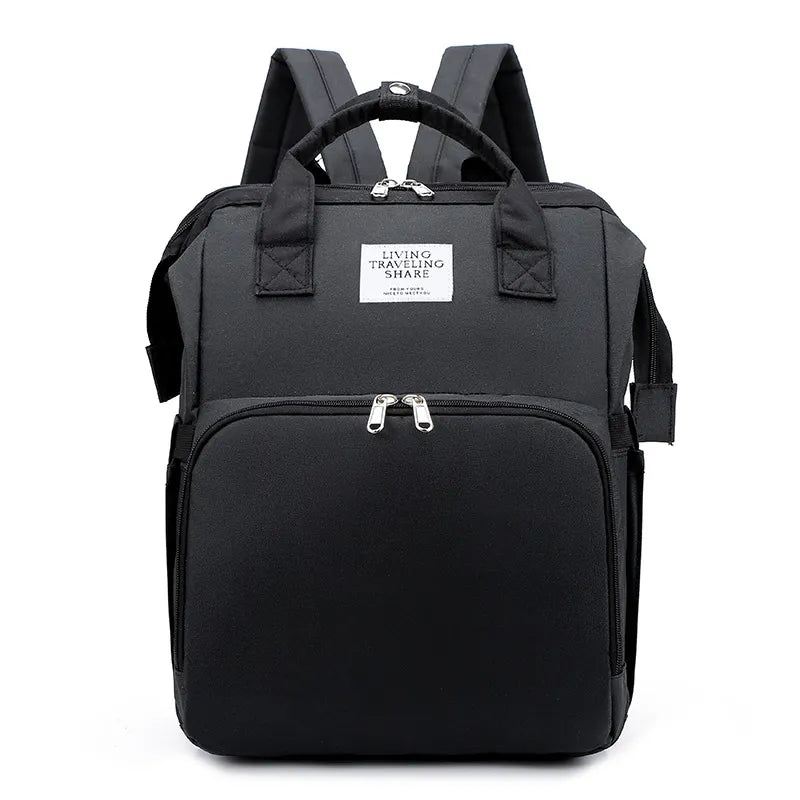 Nik & Nakks Black Large-Capacity Mommy Bag Large-Capacity Mommy Bag