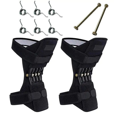 Nik & Nakks Black Spring Action Knee Brace Spring Action Knee Brace