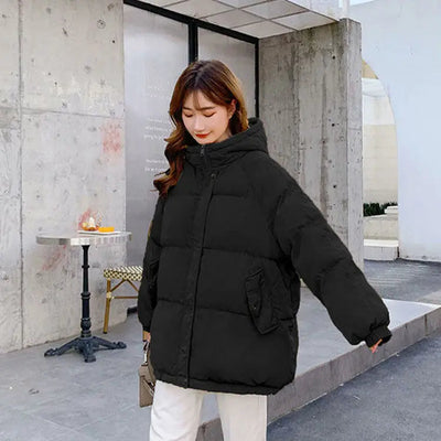 Black / XL Warm Parka Coat