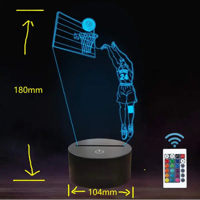 Basketball 3D LED Night Light