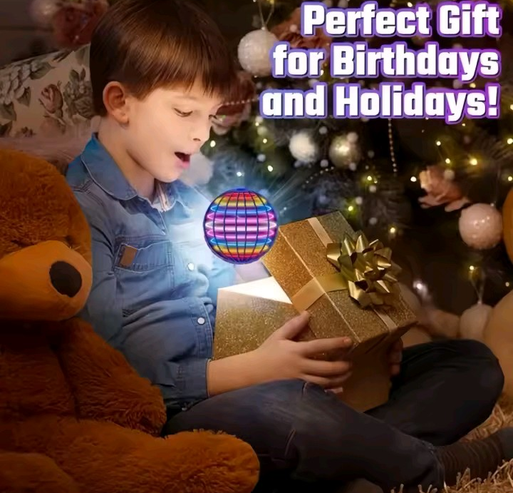 Galaxy Boomerang Hover Ball Toy with Led Lights