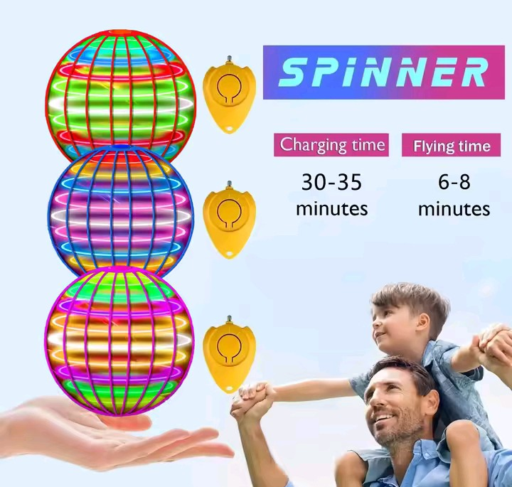 Galaxy Boomerang Hover Ball Toy with Led Lights