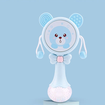Baby Smart Bunny Light Up Rattle Toy & Teether Plays Music Lullabies for Ages 0-24 Months