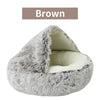 Brown / 40x40cm Soft Plush Pet Bed