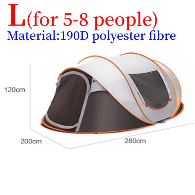 Nik & Nakks Brown White / Large Outdoor Pop up Tent