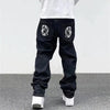 Nik & Nakks Dog Print Black Streetwear Jeans