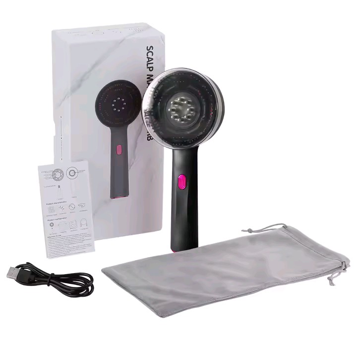 Nik & Nakks Electric Hair Growth Massage Scalp Brush/Comb Red Light Therapy Electric Hair Growth Massage Scalp Brush/Comb Red Light Therapy