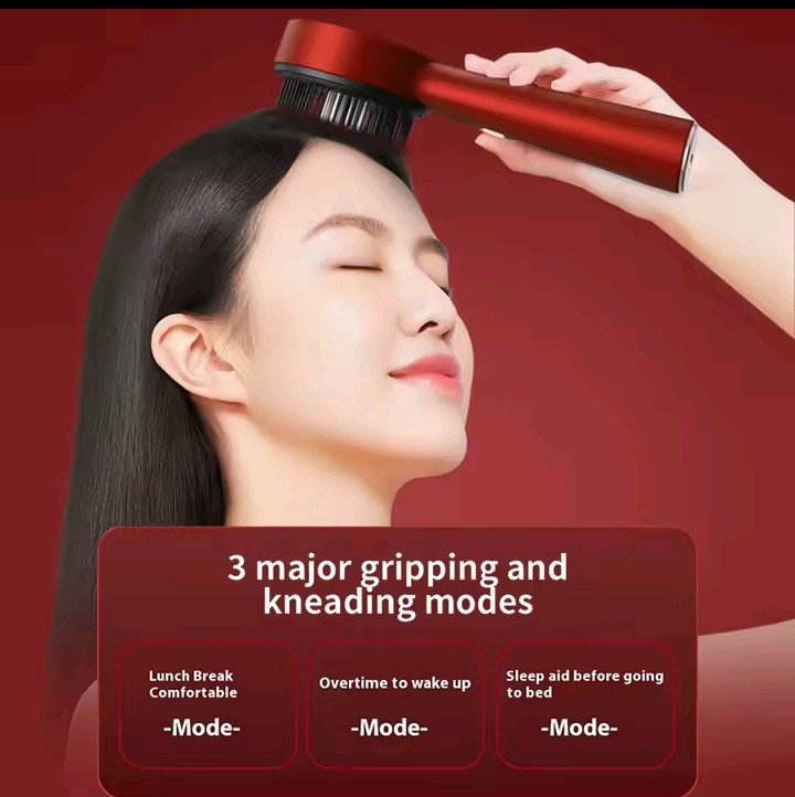 Nik & Nakks Electric Hair Growth Massage Scalp Brush/Comb Red Light Therapy Electric Hair Growth Massage Scalp Brush/Comb Red Light Therapy