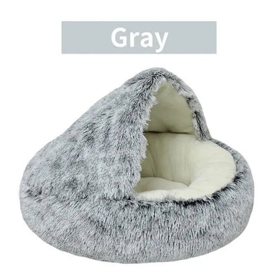 Gray / 40x40cm Soft Plush Pet Bed