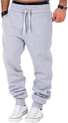 Gray / Medium Men's Loose Sport Gym Joggers: Loose Fit Sweatpants