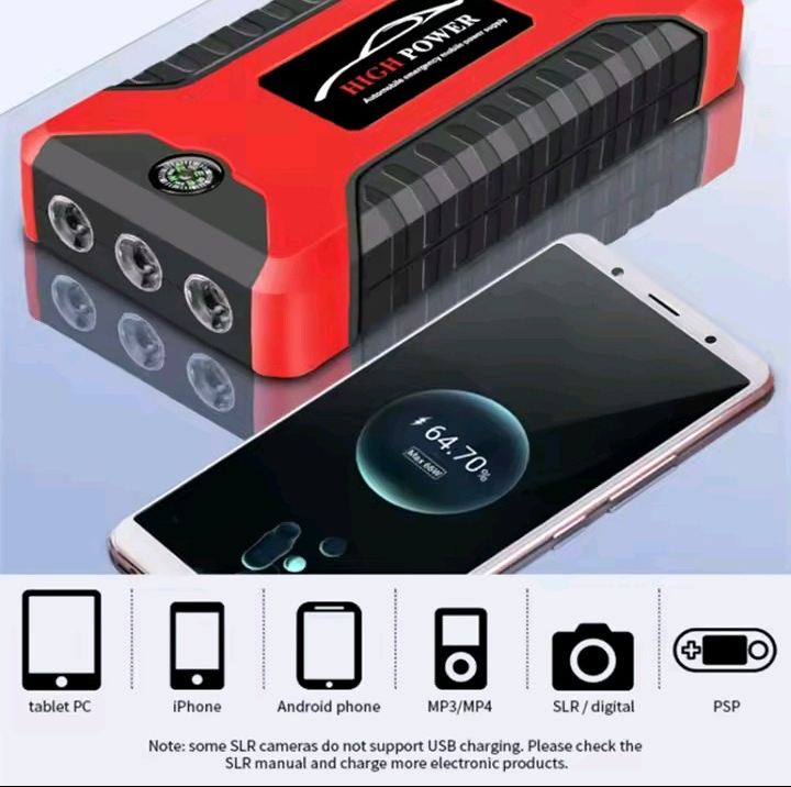 Portable Electric Jump Starter for your Car, Truck or Motorcycle