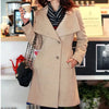 Nik & Nakks Khaki / 4X Extra Large Winter Cashmere Long Women's Coat Winter Cashmere Long Women's Coat