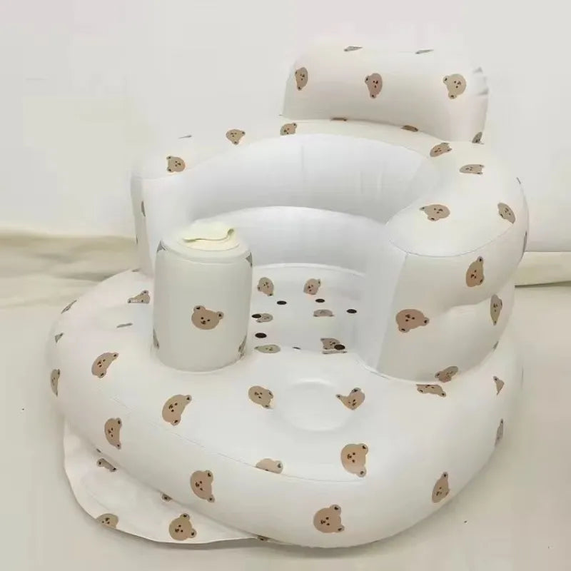 Nik & Nakks (Little bear) Inflatable Baby Chair for Dining & Bath Inflatable Baby Chair for Dining & Bath