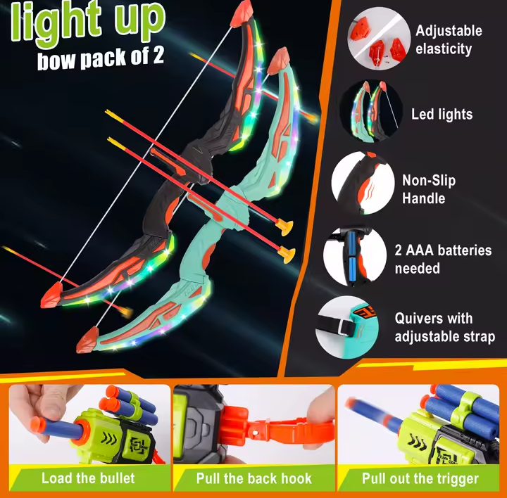 Nik & Nakks Long Arrow Kids Archery Bow and Arrow Kit |Outside Toys for Kids Kids Archery Bow and Arrow Kit |Outside Toys for Kids
