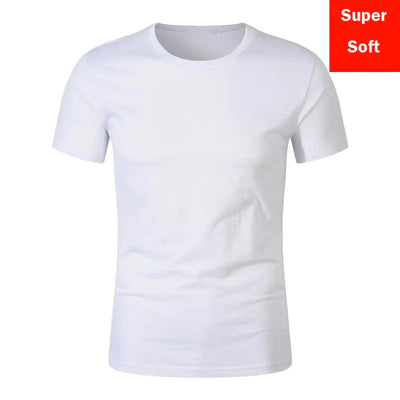 Men's White Super Soft Short Sleeve T-shirts
