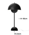 Nik & Nakks Matte black / Large plugin/Trichromatic light Touch Bud Multi-color Mushroom Lamp Touch Bud Multi-color Mushroom Lamp