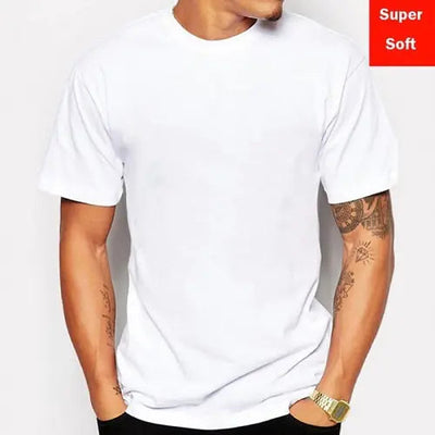Men / 3 Extra Large Men's White Super Soft Short Sleeve T-shirts