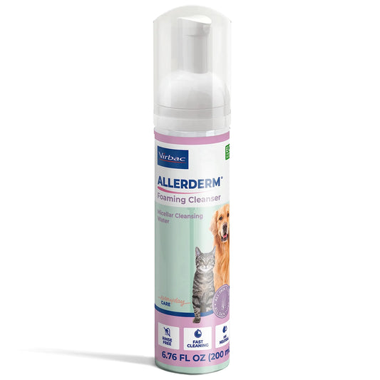 Nik & Nakks n/a Allerderm Rinse-Free Pet Shampoo - Micellar Foam Rinse-Free Pet Shampoo for Dogs and Cats Deodorizing Dog Shampoo for Sensitive Skin Portable Pet Supplies (by Virbac) Allerderm Rinse-Free Pet Shampoo - Micellar Foam Rinse-Free Pet Shampoo for Dogs and Cats Deodorizing Dog Shampoo for Sensitive Skin Portable Pet Supplies (by Virbac)