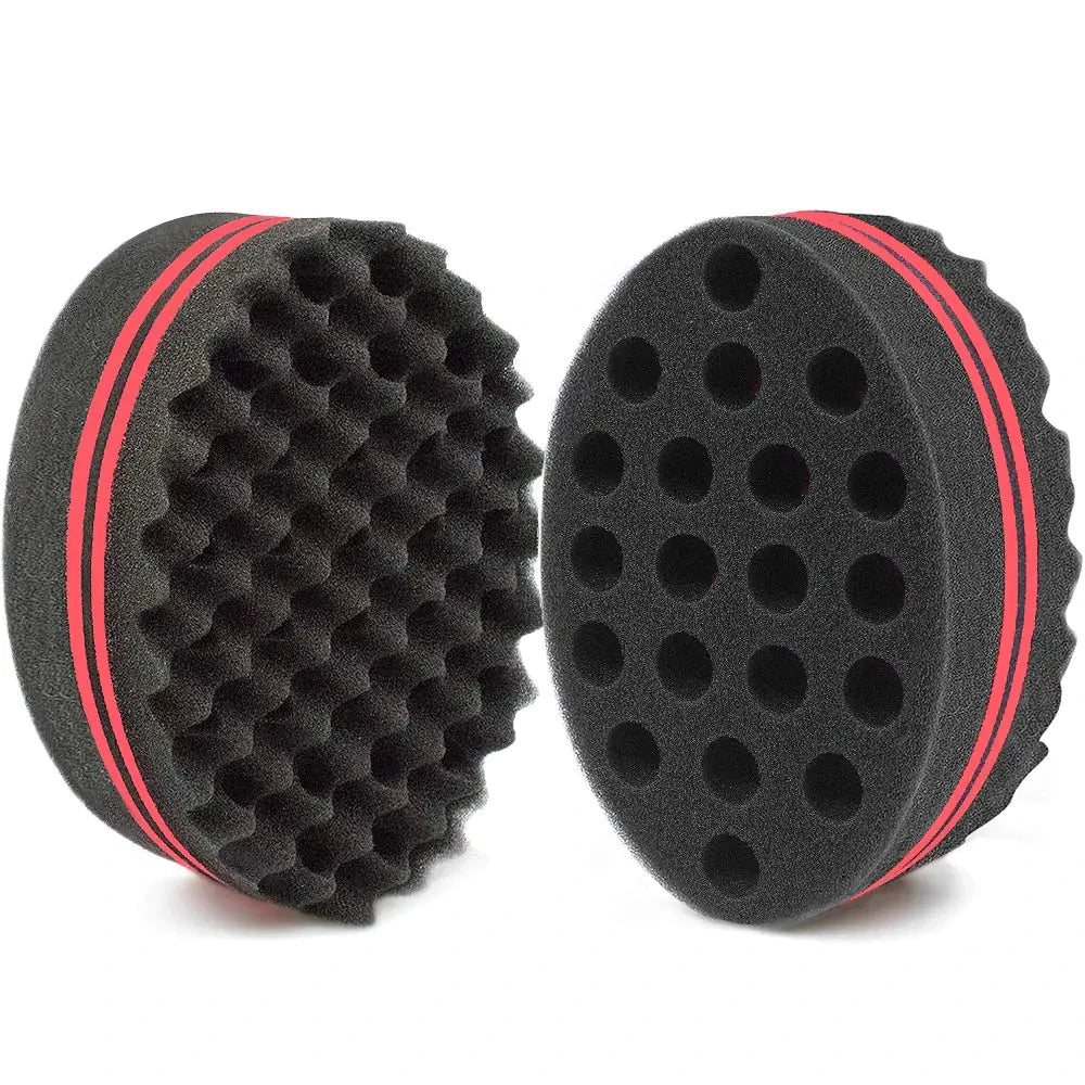 Nik & Nakks n/a HALLO Big Holes Barber Hair Brush Sponge Dreads Locking Twist Afro Curl Coil Wave Hair Care Tool(1 Pack) HALLO Big Holes Barber Hair Brush Sponge Dreads Locking Twist Afro Curl Coil Wave Hair Care Tool(1 Pack)