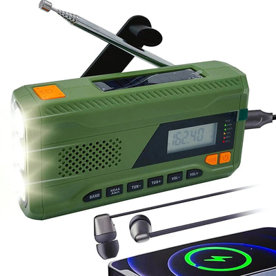 Nik & Nakks n/a iRonsnow 4500mAh Solar Hand Crank Emergency Radio AM/FM/NOAA Alert Portable Radio with Digital Display Led Flashlight & Headphone Jack 3-Way Powered SOS Alarm for Indoor/Outdoor Emergencies iRonsnow 4500mAh Solar Hand Crank Emergency Radio AM/FM/NOAA Alert Portable Radio with Digital Display Led Flashlight & Headphone Jack 3-Way Powered SOS Alarm for Indoor/Outdoor Emergencies