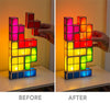 Tetris Puzzle 3D LED Night Light Toy Lamp for Kids