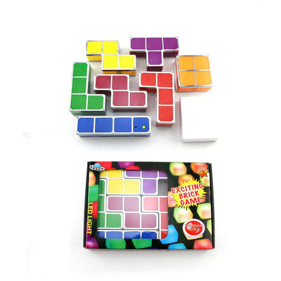 Tetris Puzzle 3D LED Night Light Toy Lamp for Kids