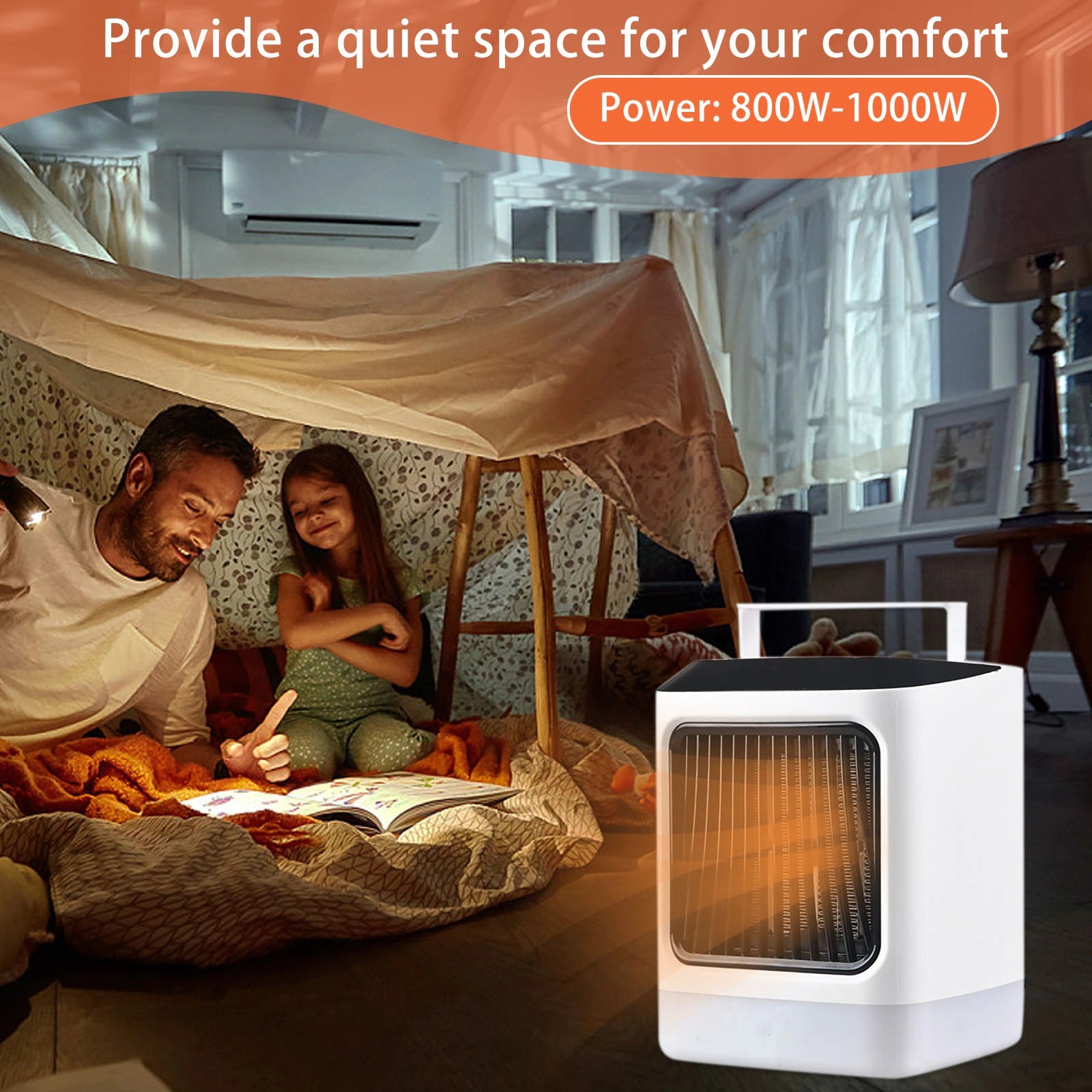 Portable 2-in-1 Space Heater and Cooler