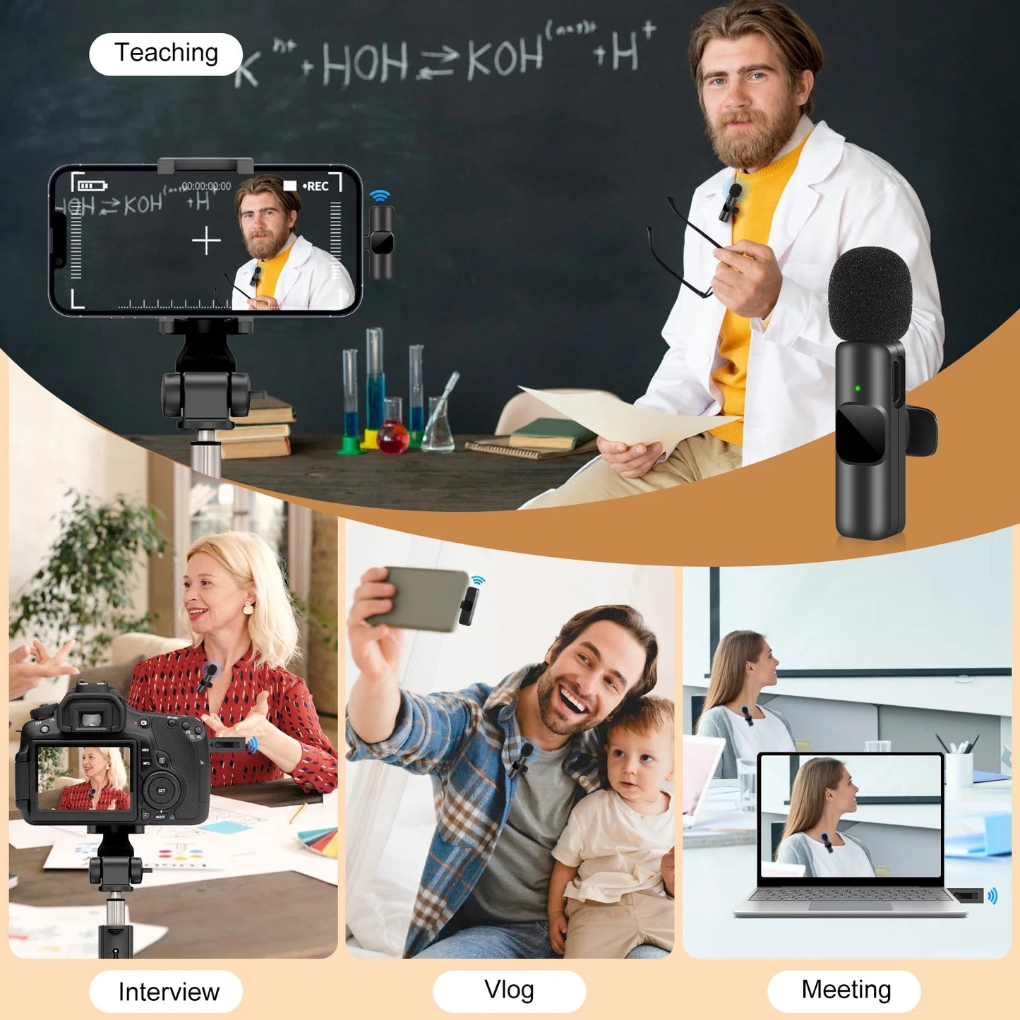 Nik & Nakks Portable  Wireless Microphone Portable  Wireless Microphone
