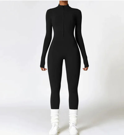Nik & Nakks Premium Black / L Flex Fit Zipper Bodysuit Flex Fit Zipper Bodysuit